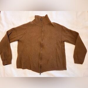 Magaschoni Cashmere Zip-Up Sweater